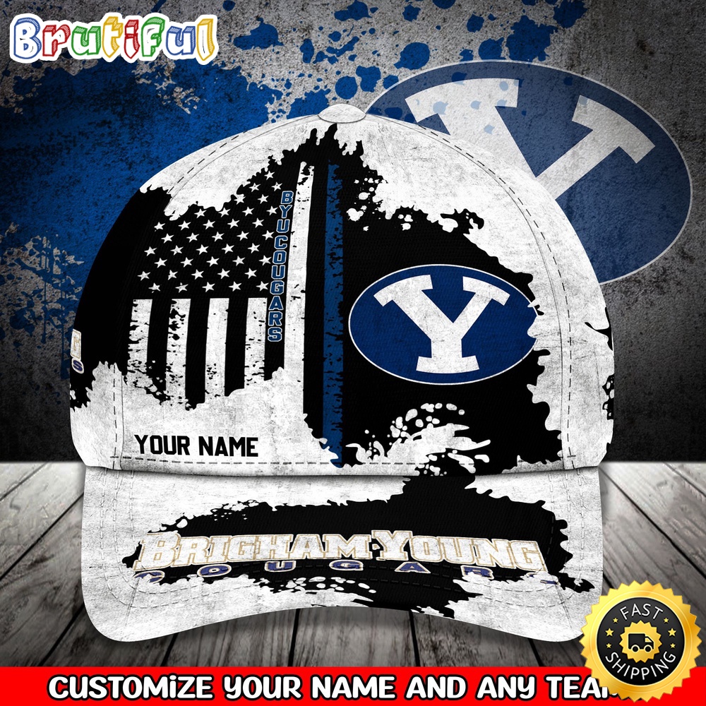 NCAA BYU Cougars Baseball Cap Your Name Custom Baseball Cap ph2avo.jpg
