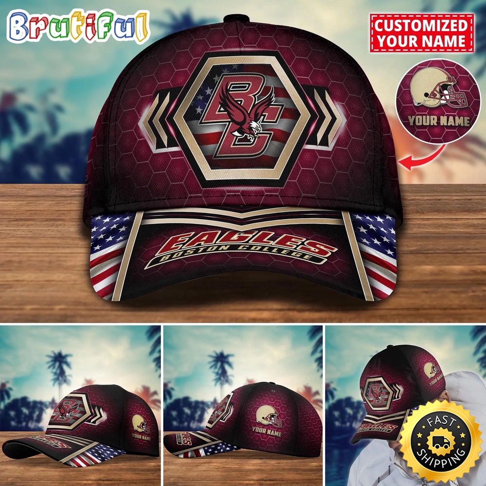 NCAA Boston College Eagles Baseball Cap Best Trending Custom Name Cap xld73x.jpg