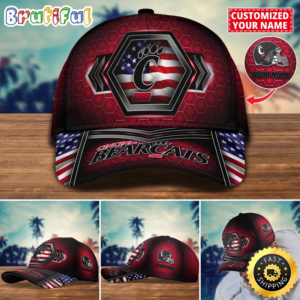 NCAA Cincinnati Bearcats Baseball Cap Best Trending Custom Name Cap vtb3px.jpg