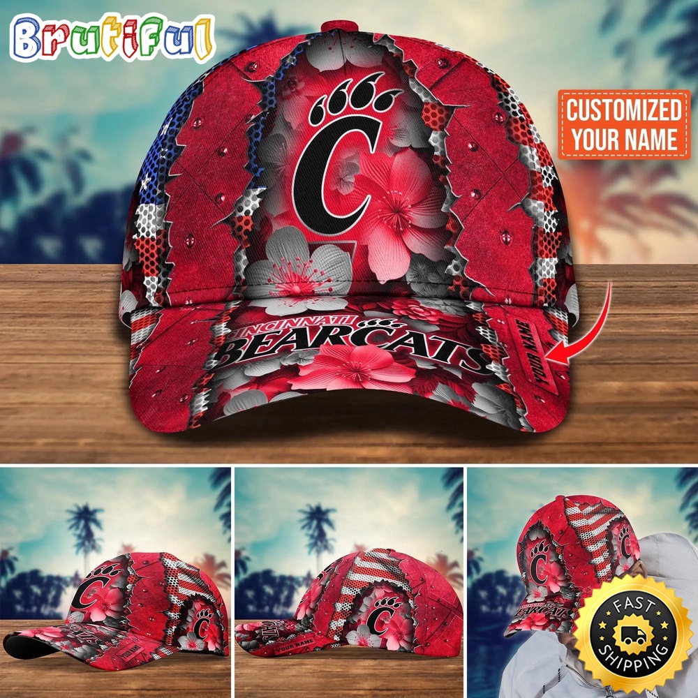 NCAA Cincinnati Bearcats Baseball Cap Custom Cap For Fans tomwjg.jpg