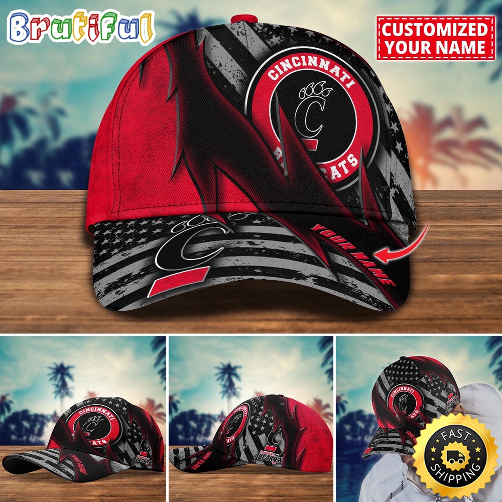NCAA Cincinnati Bearcats Baseball Cap Custom Cap For Sport Fans npebdz.jpg