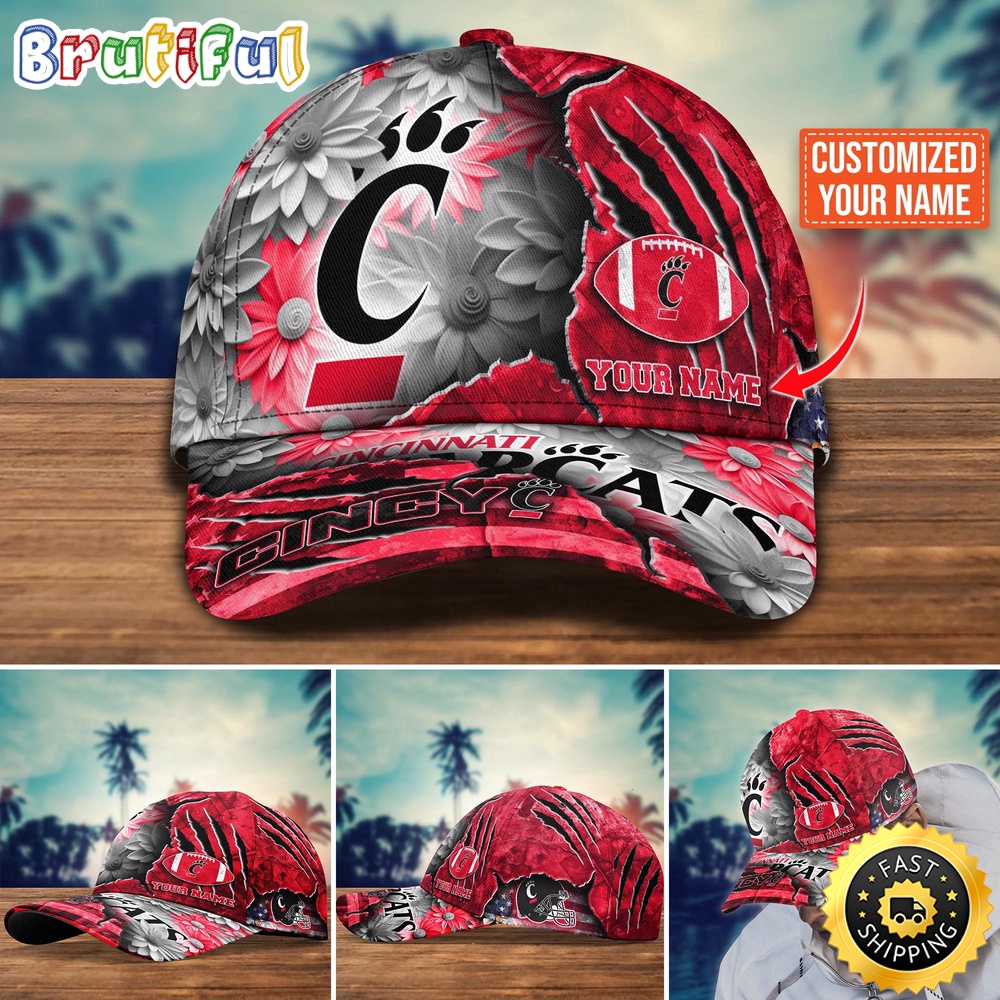NCAA Cincinnati Bearcats Baseball Cap Custom Hat For Fans New Arrivals eouqkv.jpg