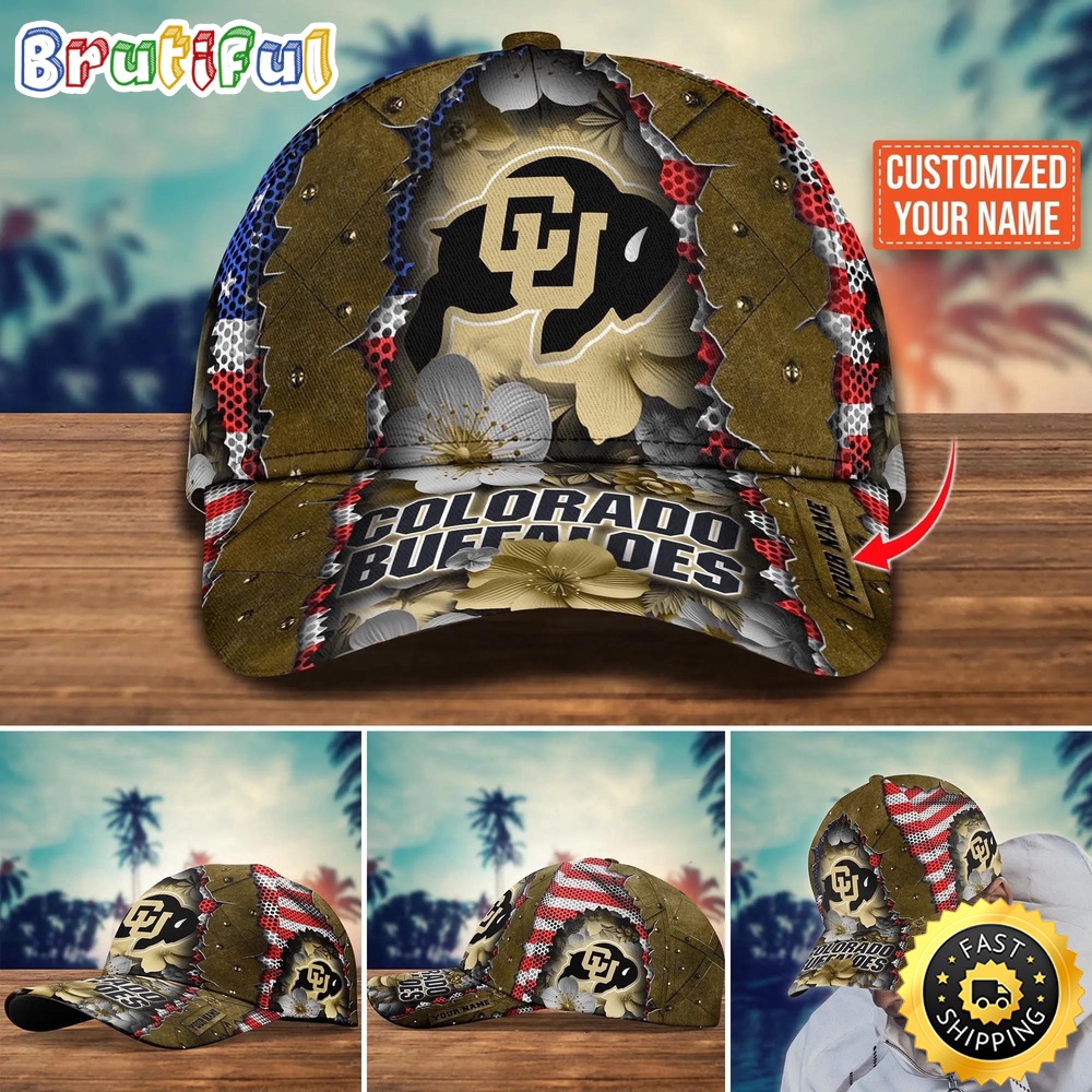 NCAA Colorado Buffaloes Baseball Cap Custom Cap For Fans q00fzu.jpg