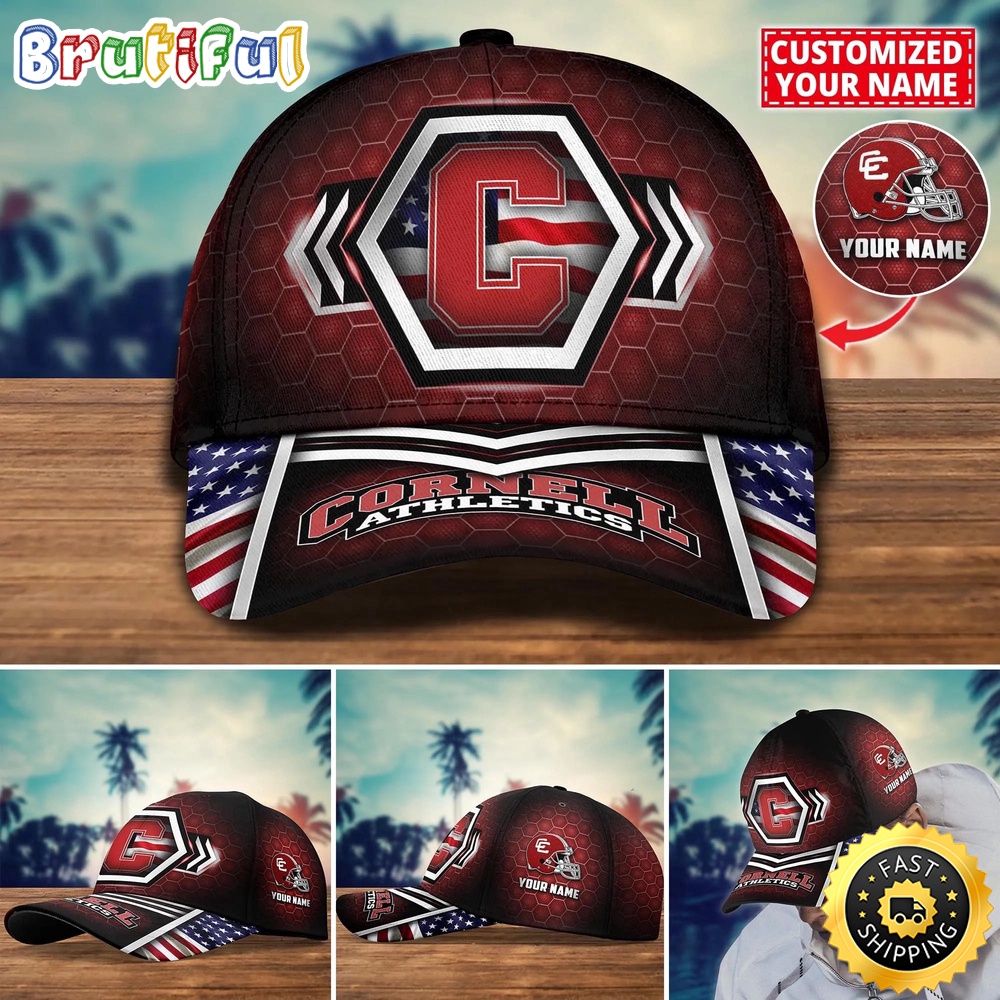 NCAA Cornell Big Red Baseball Cap Best Trending Custom Name Cap wsxgbh.jpg