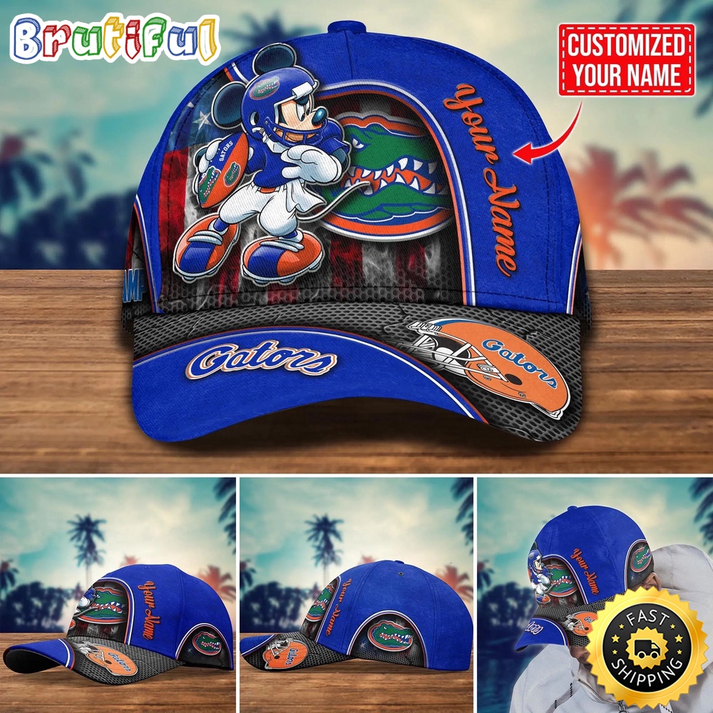 NCAA Florida Gators Baseball Cap Mickey Mouse Custom Cap For Fans jaqxfj.jpg