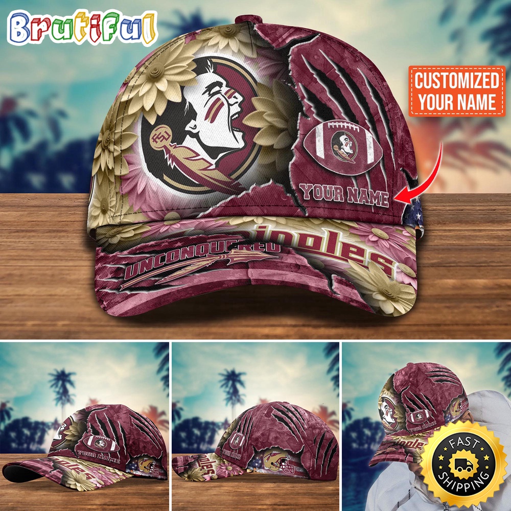 NCAA Florida State Seminoles Baseball Cap Custom Hat For Fans New Arrivals g8psts.jpg