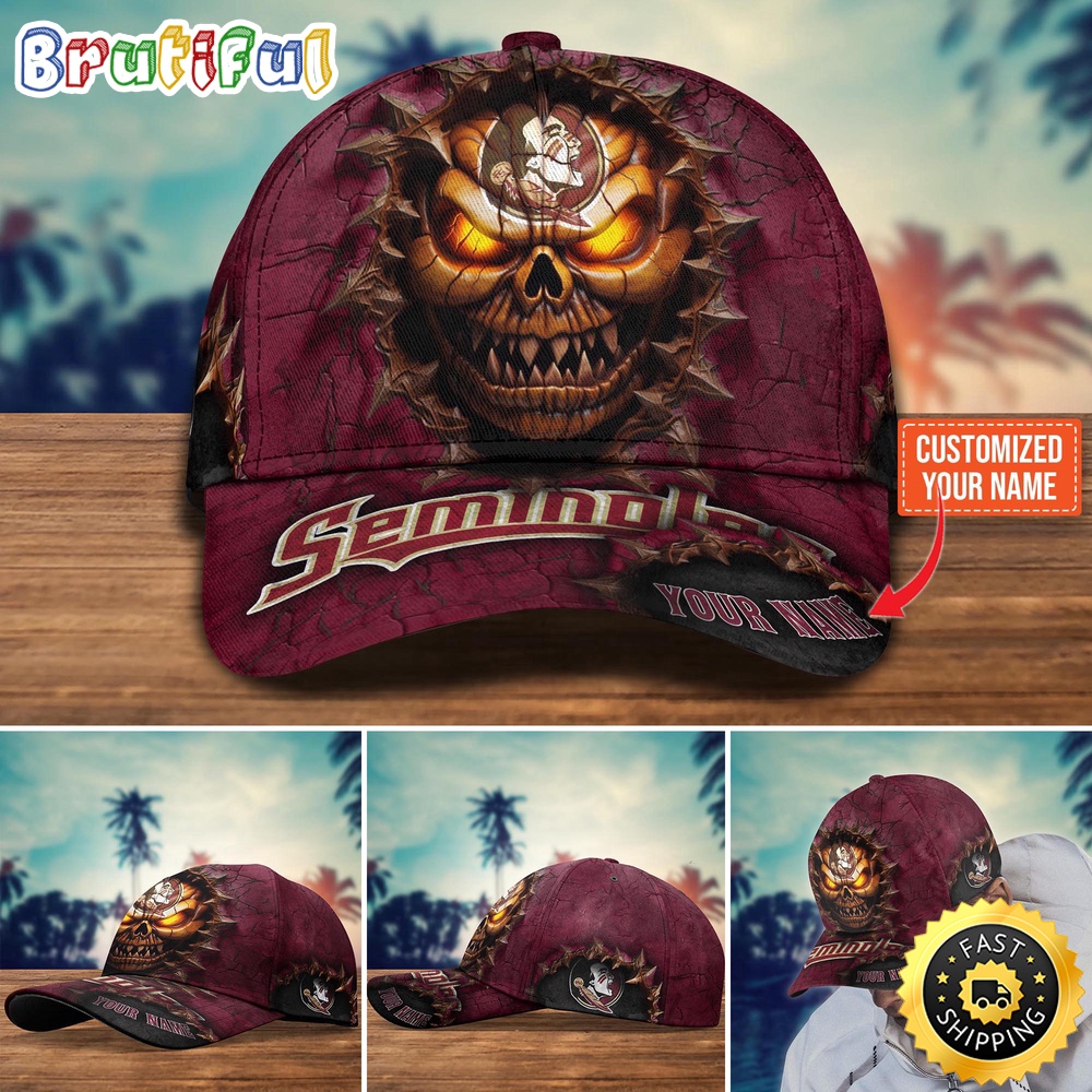 NCAA Florida State Seminoles Baseball Cap Halloween Custom Cap For This Season aq86sl.jpg