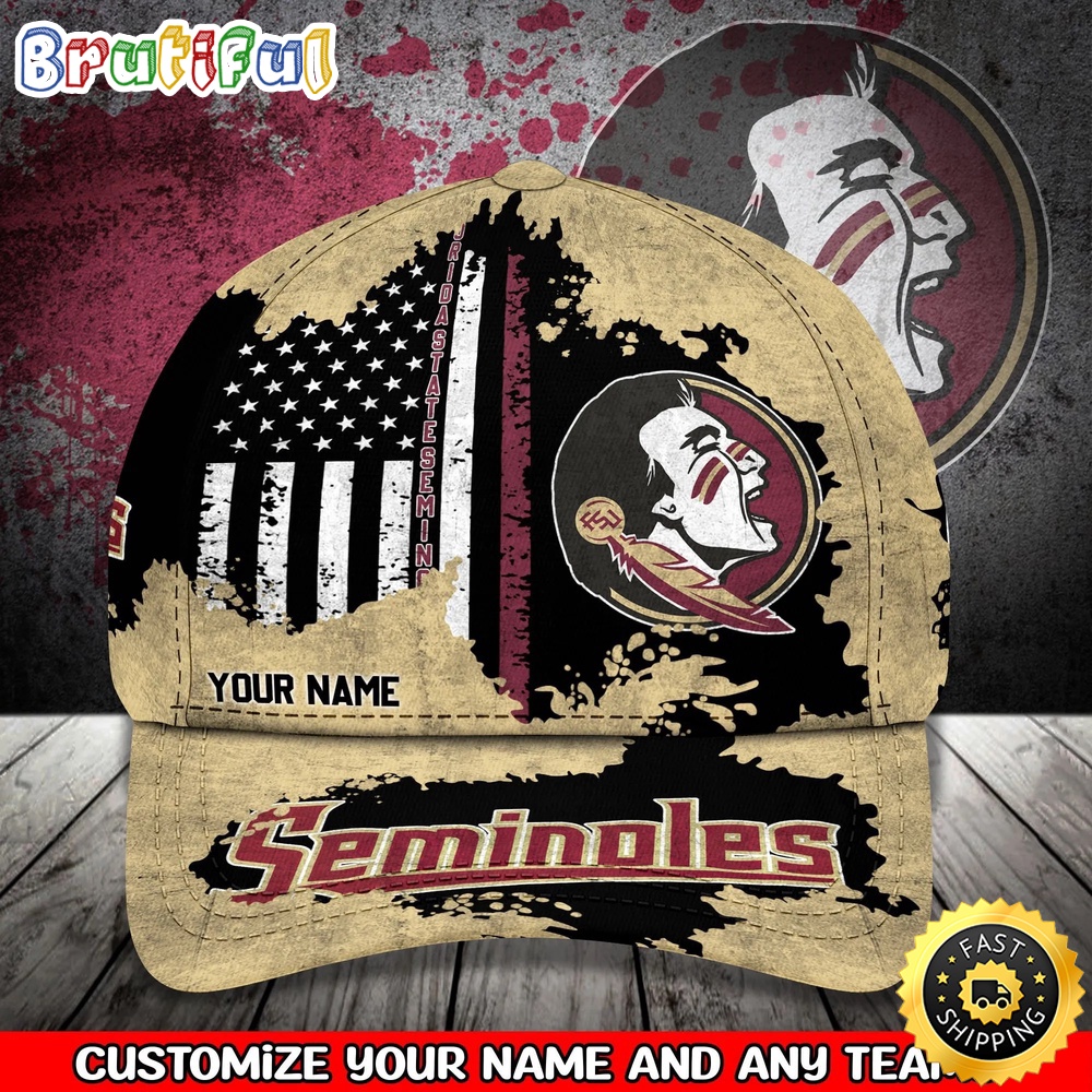 NCAA Florida State Seminoles Baseball Cap Your Name Custom Baseball Cap rz63ae.jpg