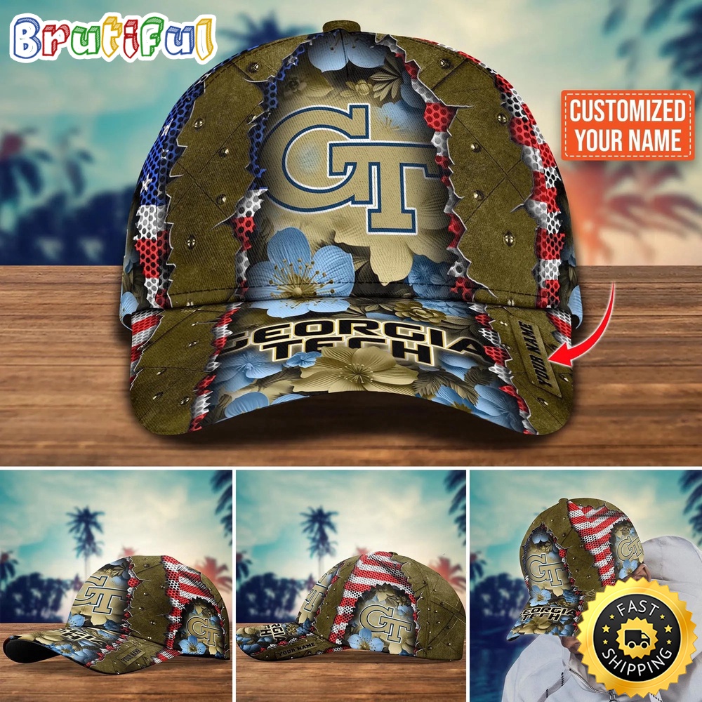 NCAA Georgia Tech Yellow Jackets Baseball Cap Custom Cap For Fans ljqi7e.jpg