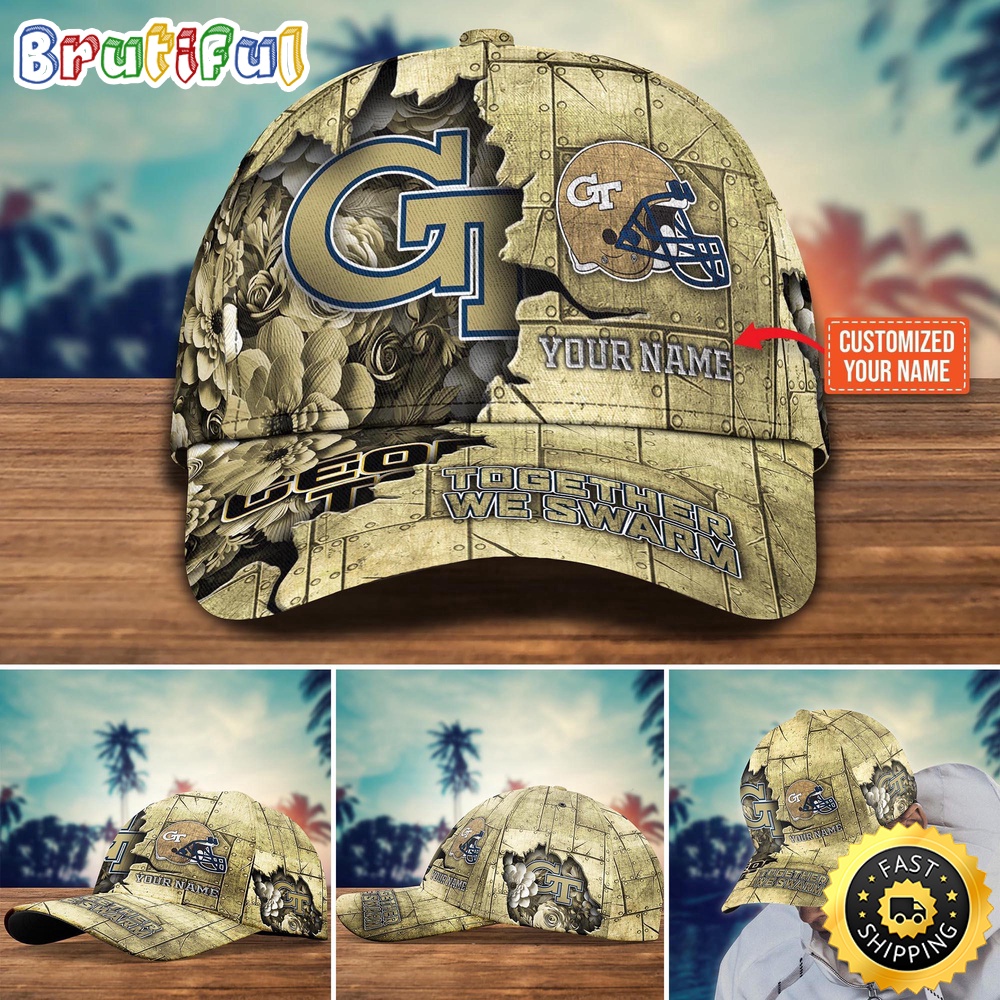 NCAA Georgia Tech Yellow Jackets Baseball Cap Custom Hat For Fans elz7ex.jpg