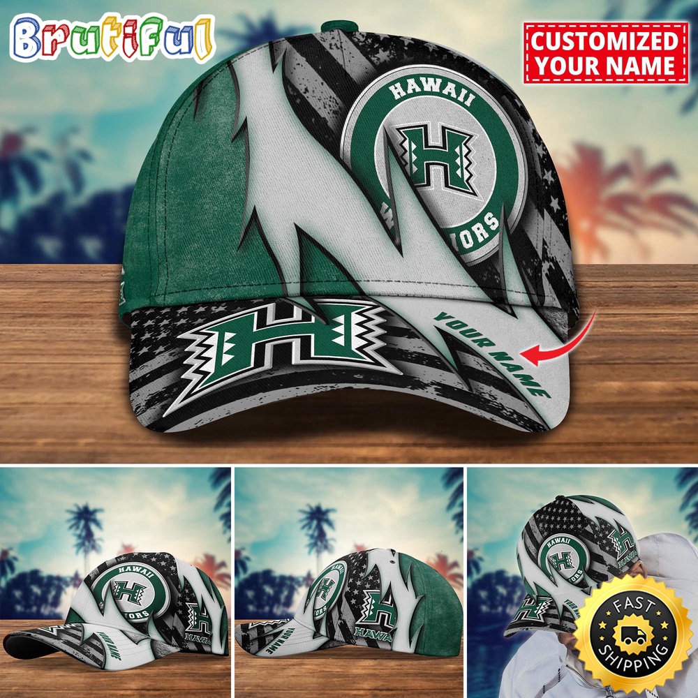 NCAA Hawaii Rainbow Warriors Baseball Cap Custom Cap For Sport Fans txsj3u.jpg
