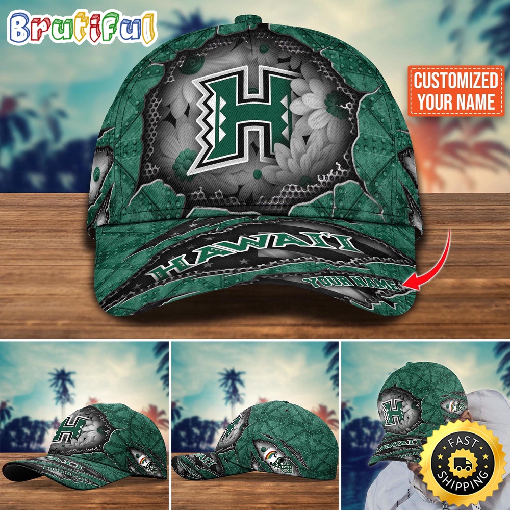 NCAA Hawaii Rainbow Warriors Baseball Cap Custom Cap Trending pltcmv.jpg