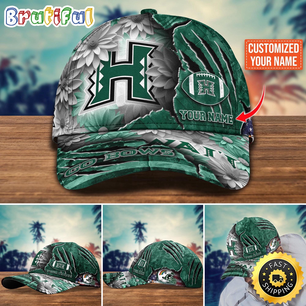 NCAA Hawaii Rainbow Warriors Baseball Cap Custom Hat For Fans New Arrivals iylz5w.jpg