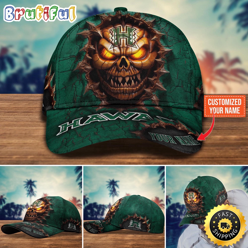 NCAA Hawaii Rainbow Warriors Baseball Cap Halloween Custom Cap For This Season ejykjo.jpg