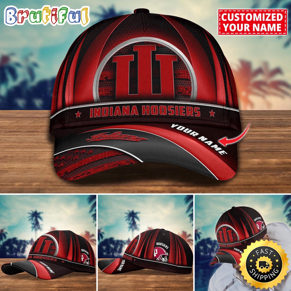 NCAA Indiana Hoosiers Baseball Cap Custom Cap For Football Fans vyzwtn.jpg