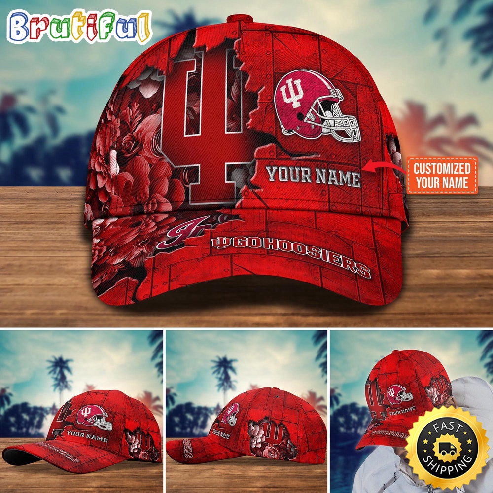 NCAA Indiana Hoosiers Baseball Cap Custom Hat For Fans dnjmqp.jpg
