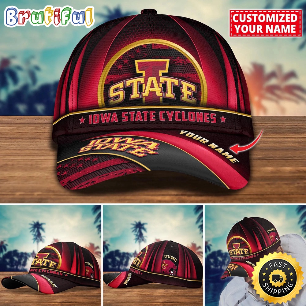 NCAA Iowa State Cyclones Baseball Cap Custom Cap For Football Fans jj0dnf.jpg