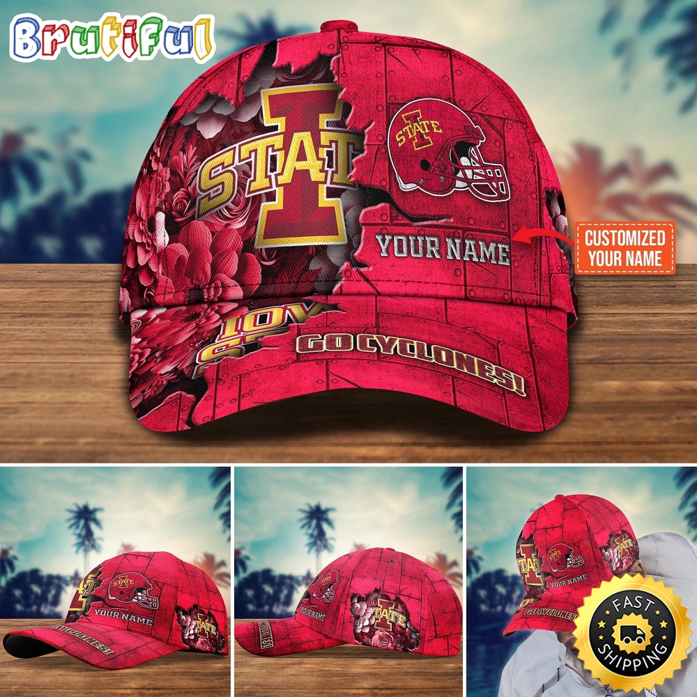 NCAA Iowa State Cyclones Baseball Cap Custom Hat For Fans zsbl7m.jpg
