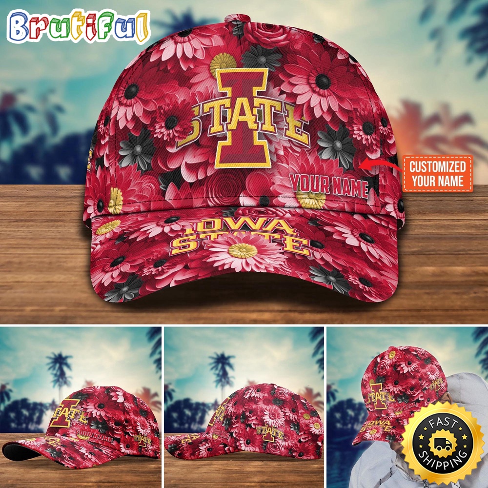 NCAA Iowa State Cyclones Baseball Cap Customized Cap Hot Trending nlpav3.jpg