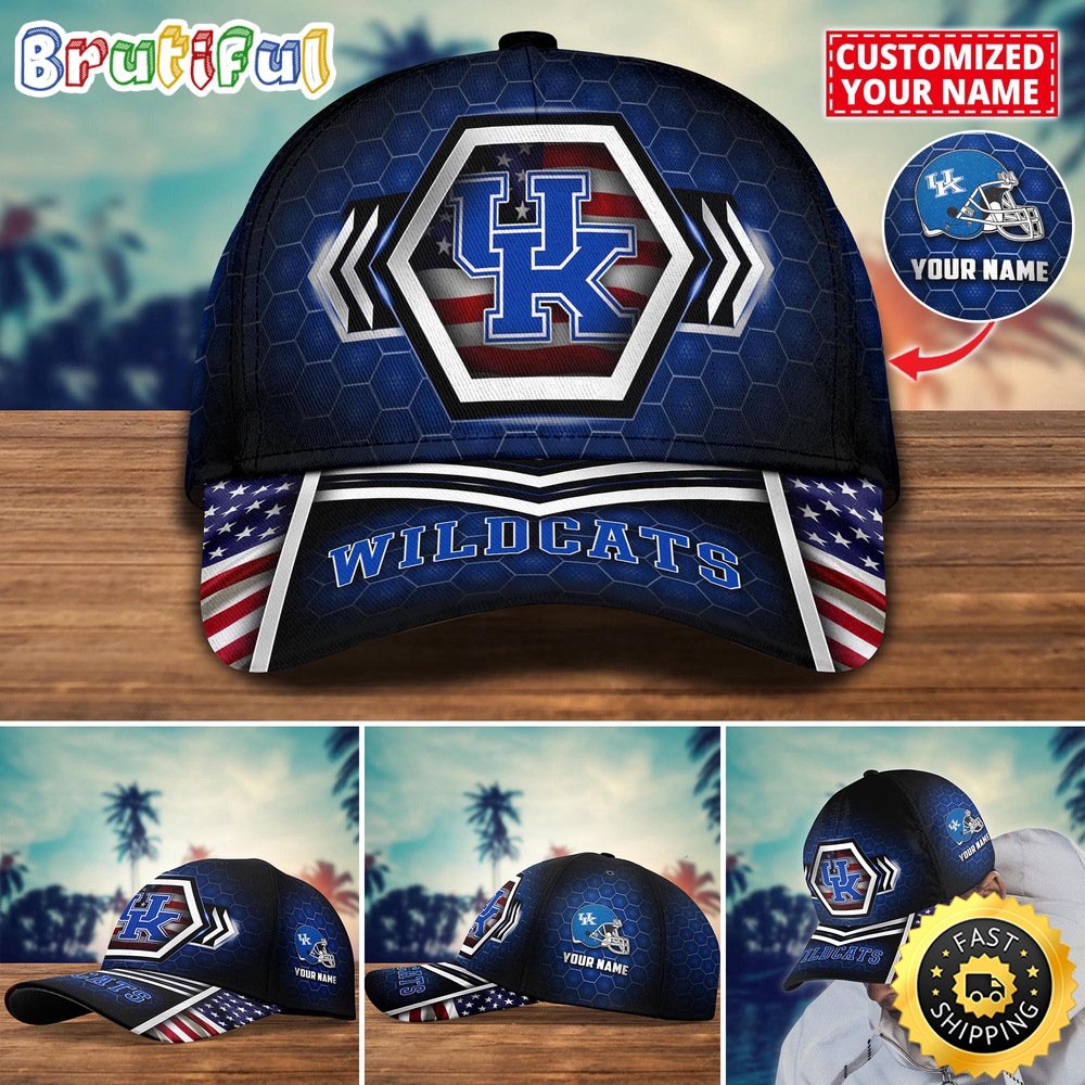 NCAA Kentucky Wildcats Baseball Cap Best Trending Custom Name Cap nltzr6.jpg