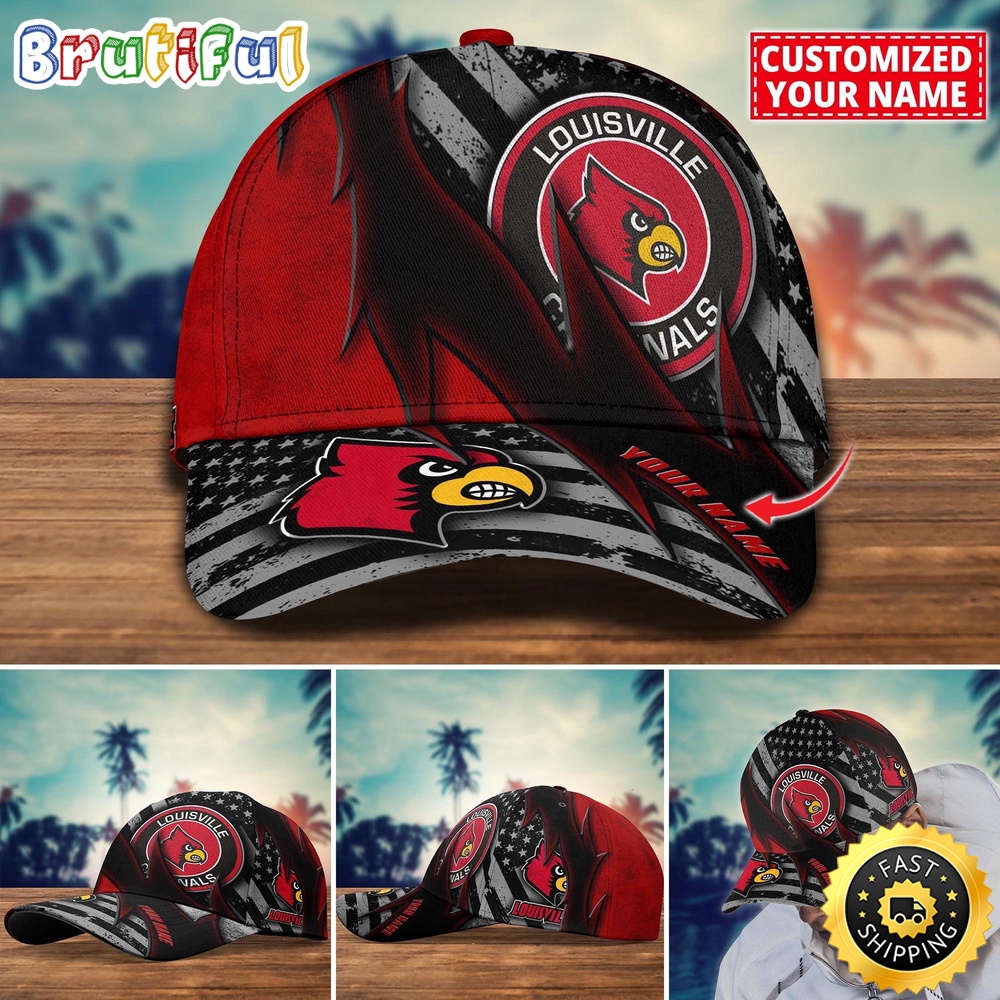 NCAA Louisville Cardinals Baseball Cap Custom Cap For Sport Fans nbhxmg.jpg