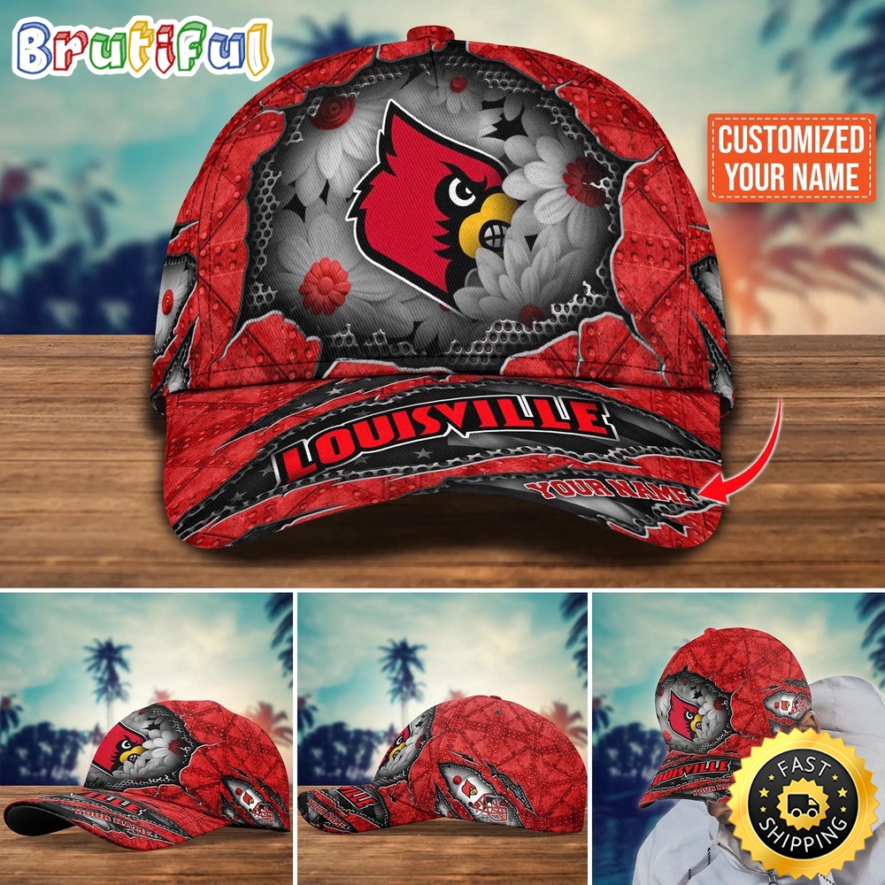 NCAA Louisville Cardinals Baseball Cap Custom Cap Trending b9twuz.jpg