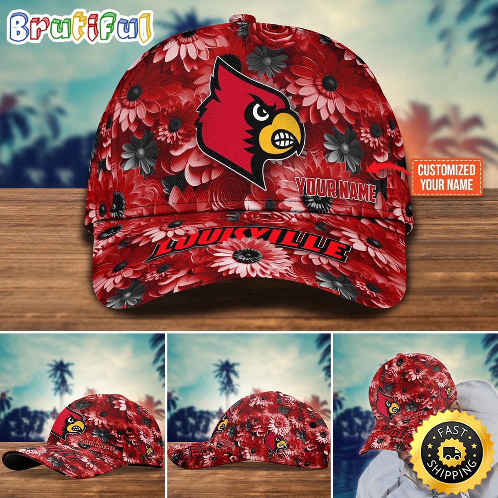 NCAA Louisville Cardinals Baseball Cap Customized Cap Hot Trending msk4rz.jpg