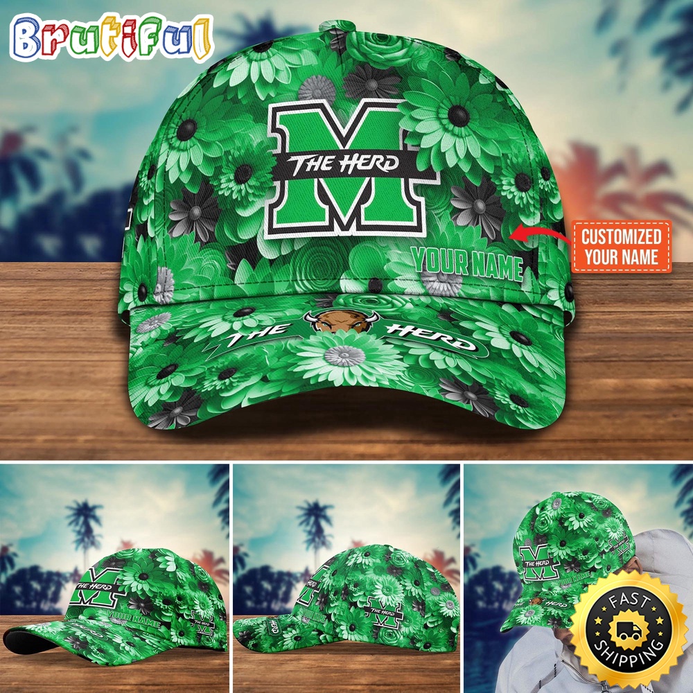 NCAA Marshall Thundering Herd Baseball Cap Customized Cap Hot Trending tx3z5n.jpg