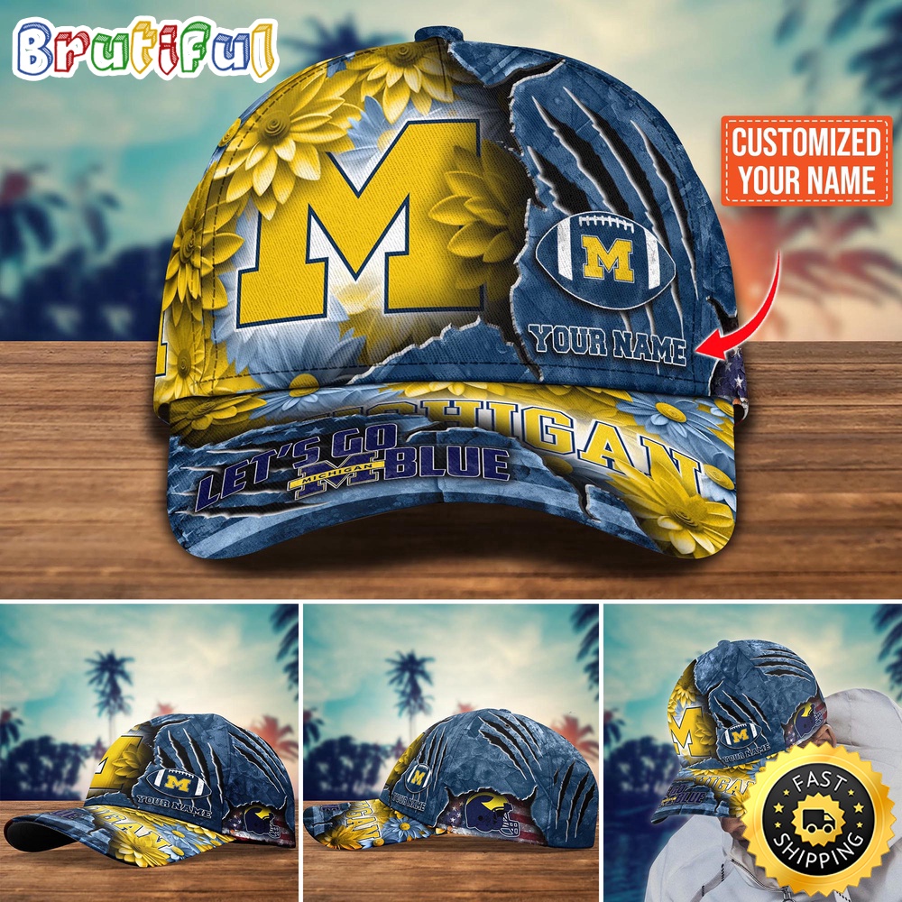 NCAA Michigan Wolverines Baseball Cap Custom Hat For Fans New Arrivals iobank.jpg
