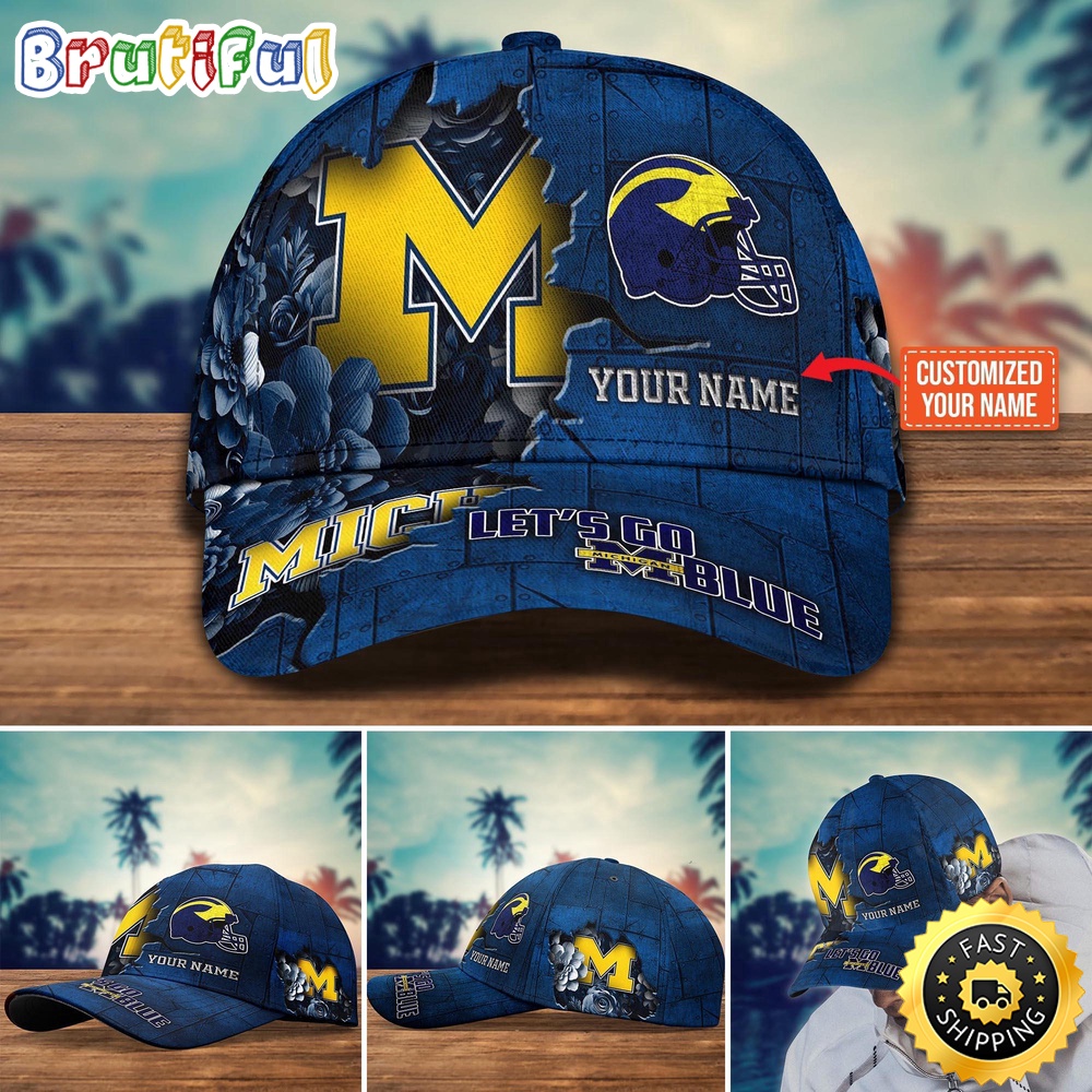 NCAA Michigan Wolverines Baseball Cap Custom Hat For Fans dei6d8.jpg