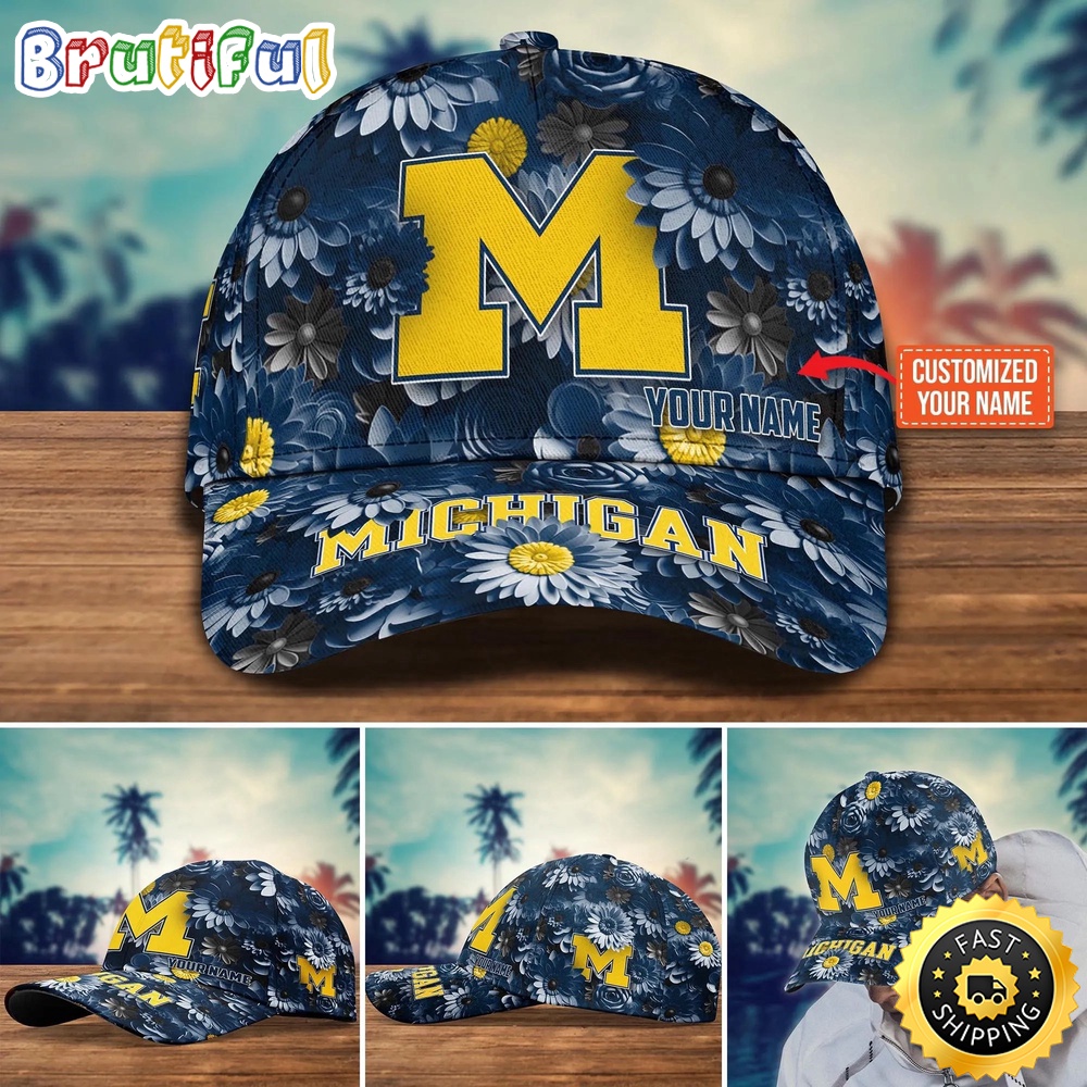 NCAA Michigan Wolverines Baseball Cap Customized Cap Hot Trending lgc5tb.jpg