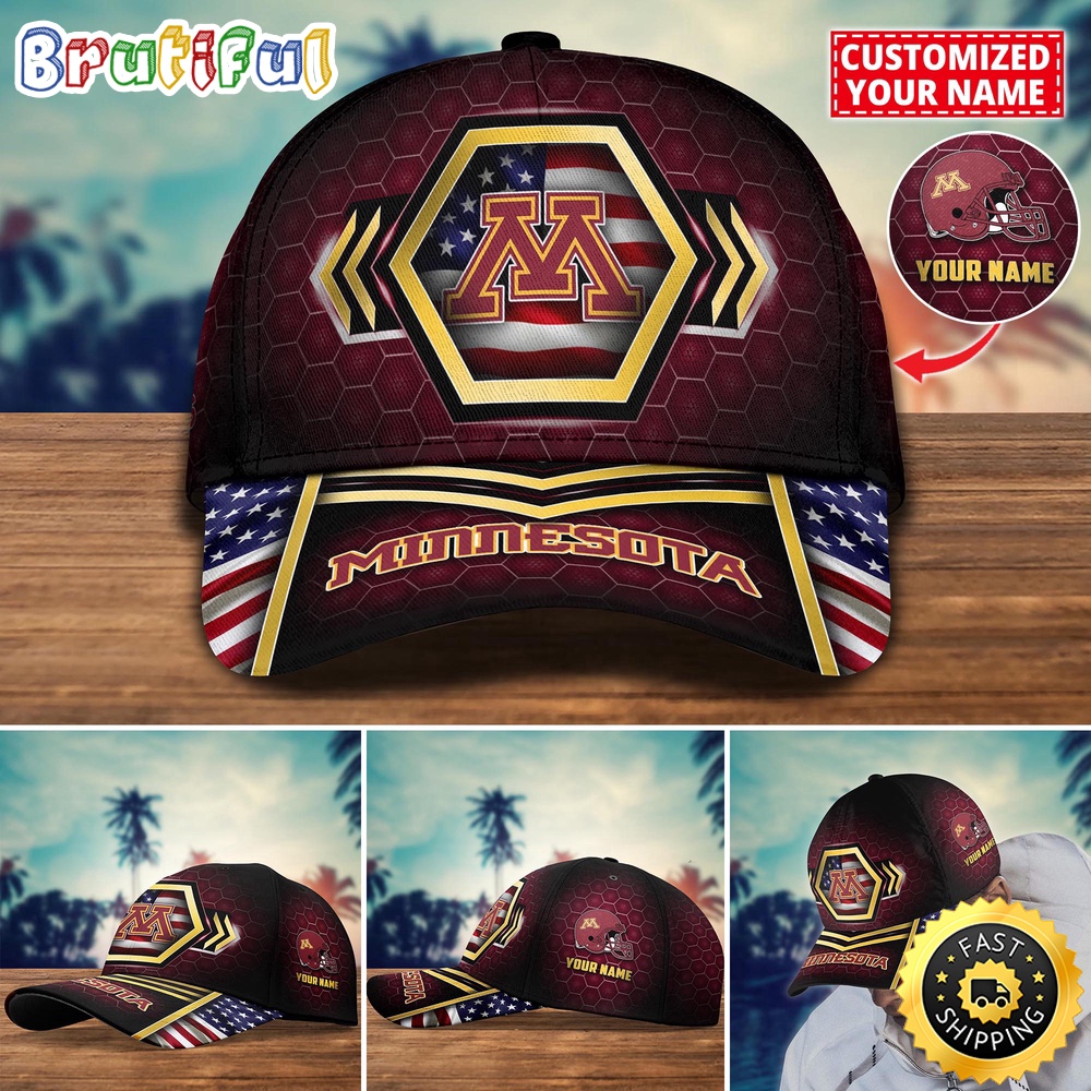 NCAA Minnesota Golden Gophers Baseball Cap Best Trending Custom Name Cap qcbl4z.jpg