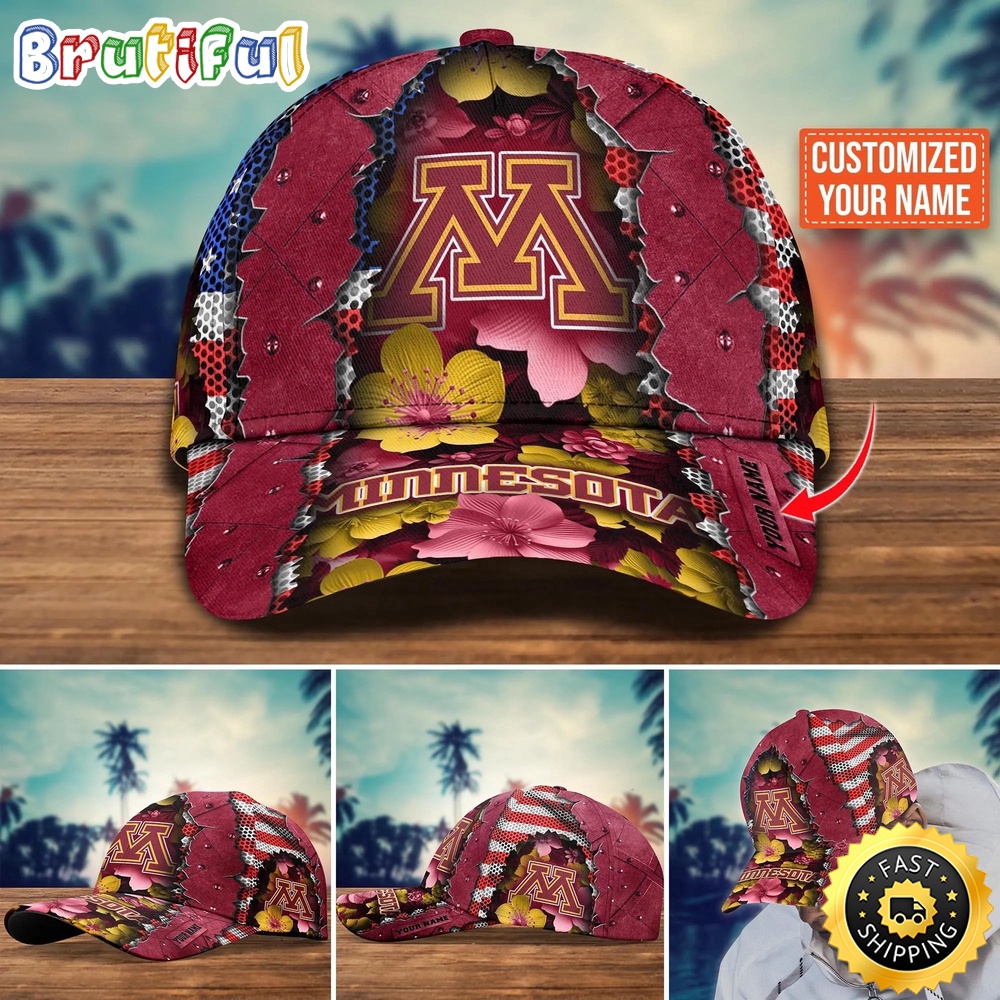 NCAA Minnesota Golden Gophers Baseball Cap Custom Cap For Fans lkth3a.jpg