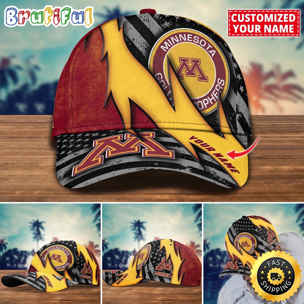 NCAA Minnesota Golden Gophers Baseball Cap Custom Cap For Sport Fans tbmlp5.jpg