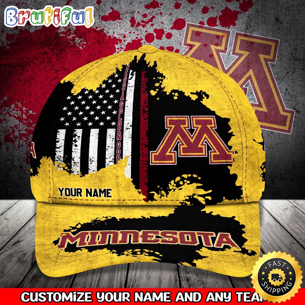 NCAA Minnesota Golden Gophers Baseball Cap Your Name Custom Baseball Cap spdkq9.jpg