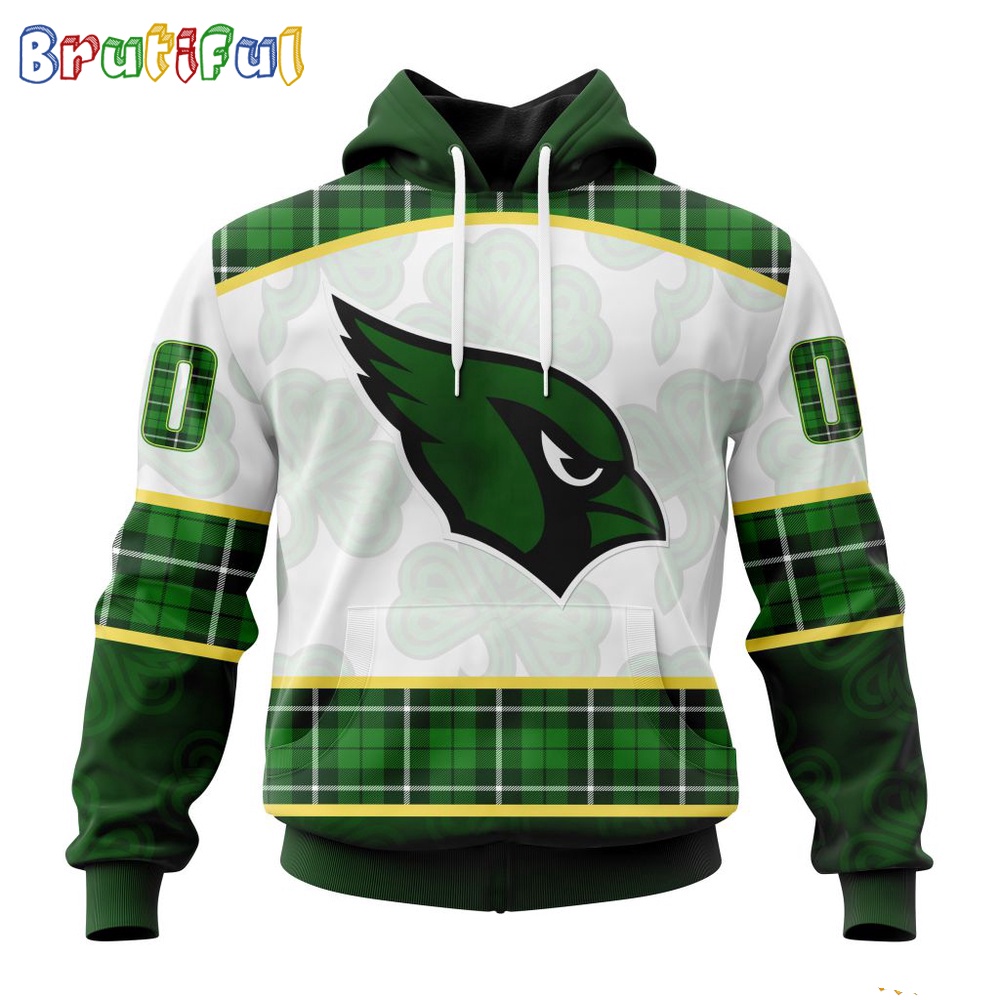 NFL Arizona Cardinals Hoodie Special Design 3D Hoodie St Patrick Day 1