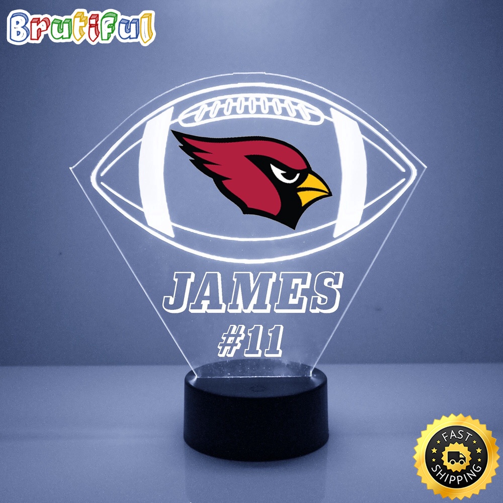 NFL Arizona Cardinals Night Light Football LED Light