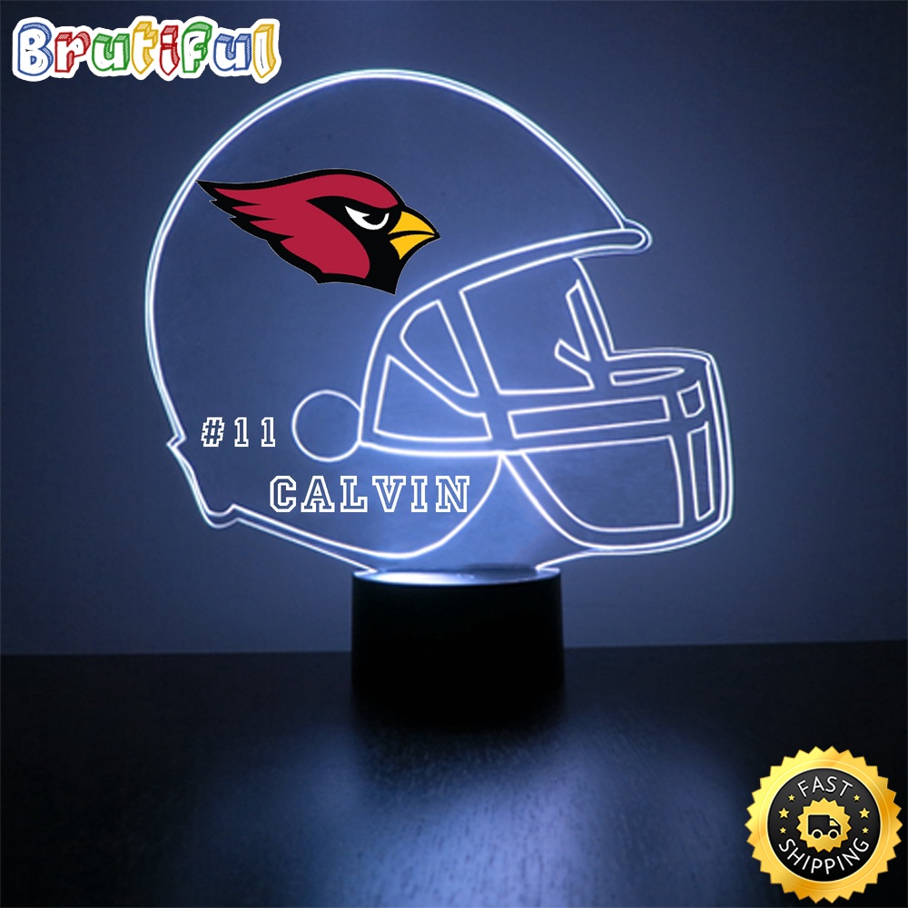 NFL Arizona Cardinals Night Light Football Sports Fan Led Light
