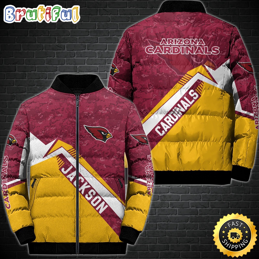 NFL Arizona Cardinals Puffer Jacket Customized Sport Down Jacket 1