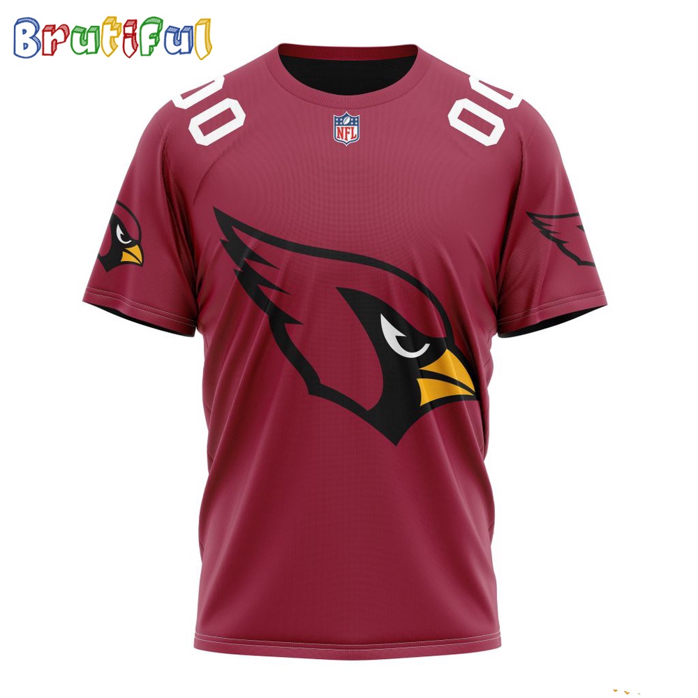 NFL Arizona Cardinals T Shirt 2024 Personalized Name And Number Unisex T Shirt 1