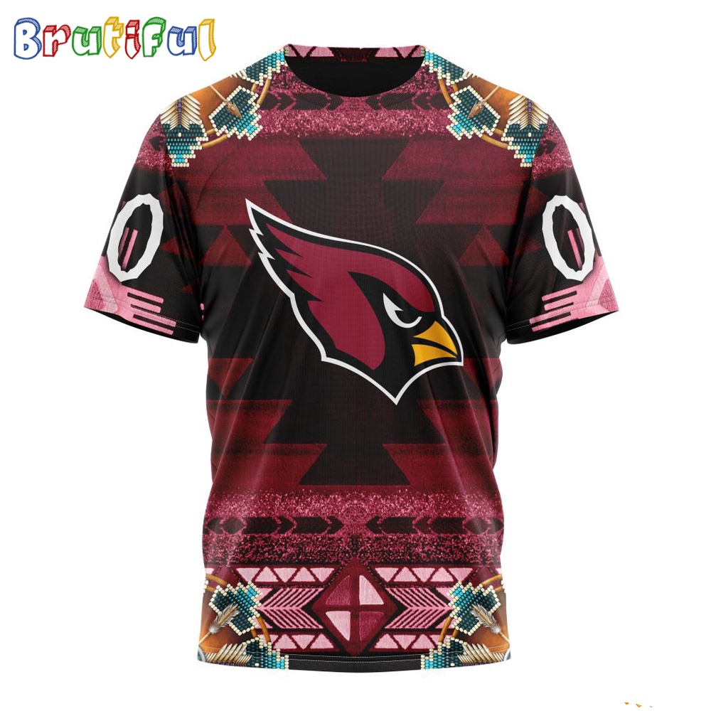 NFL Arizona Cardinals T Shirt Special Native Costume Design T Shirt 1