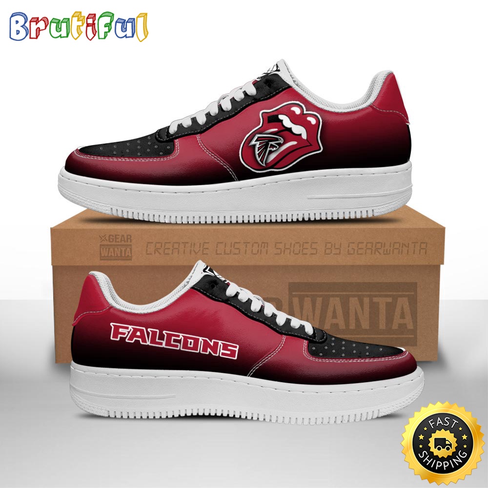 NFL Atlanta Falcons Air Force 1 Shoes Sexy Lips For Fans 1