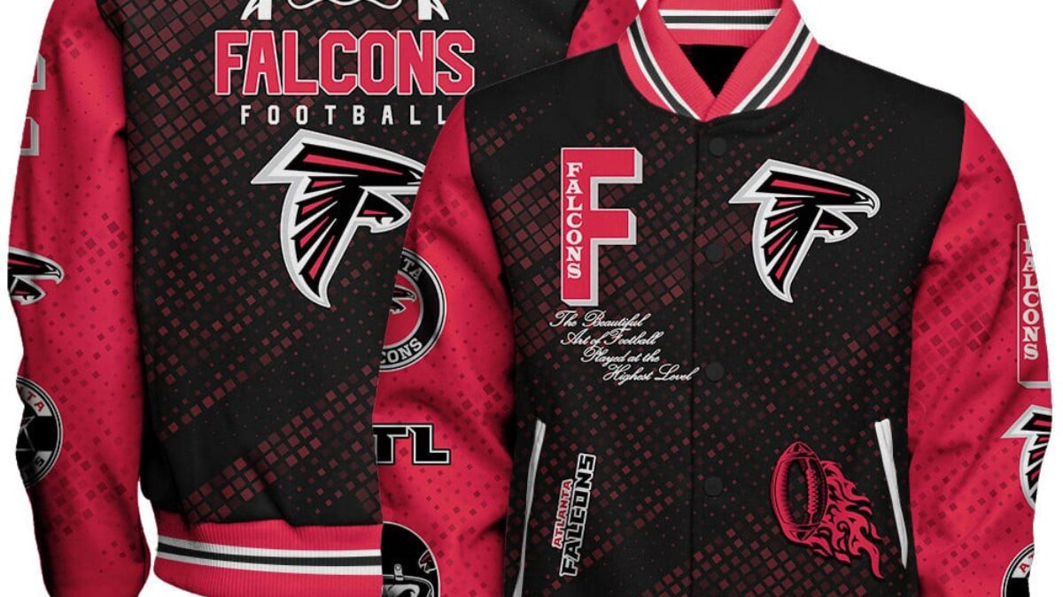 EAST POINT NFL ATLANTA  FALCONS ジャケット　F NFL Atlanta Falcons Baseball Jacket Print Logo Team Football Jacket