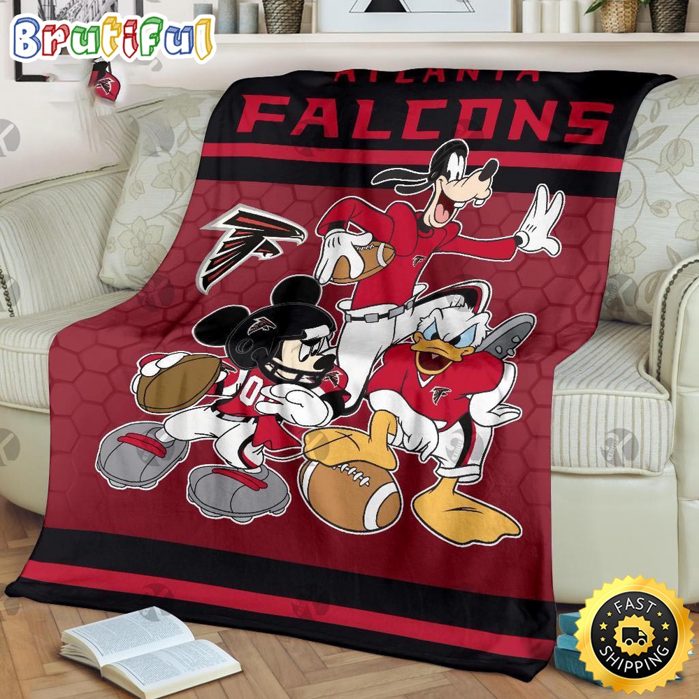NFL Atlanta Falcons Blanket Minnie Mouse Blanket