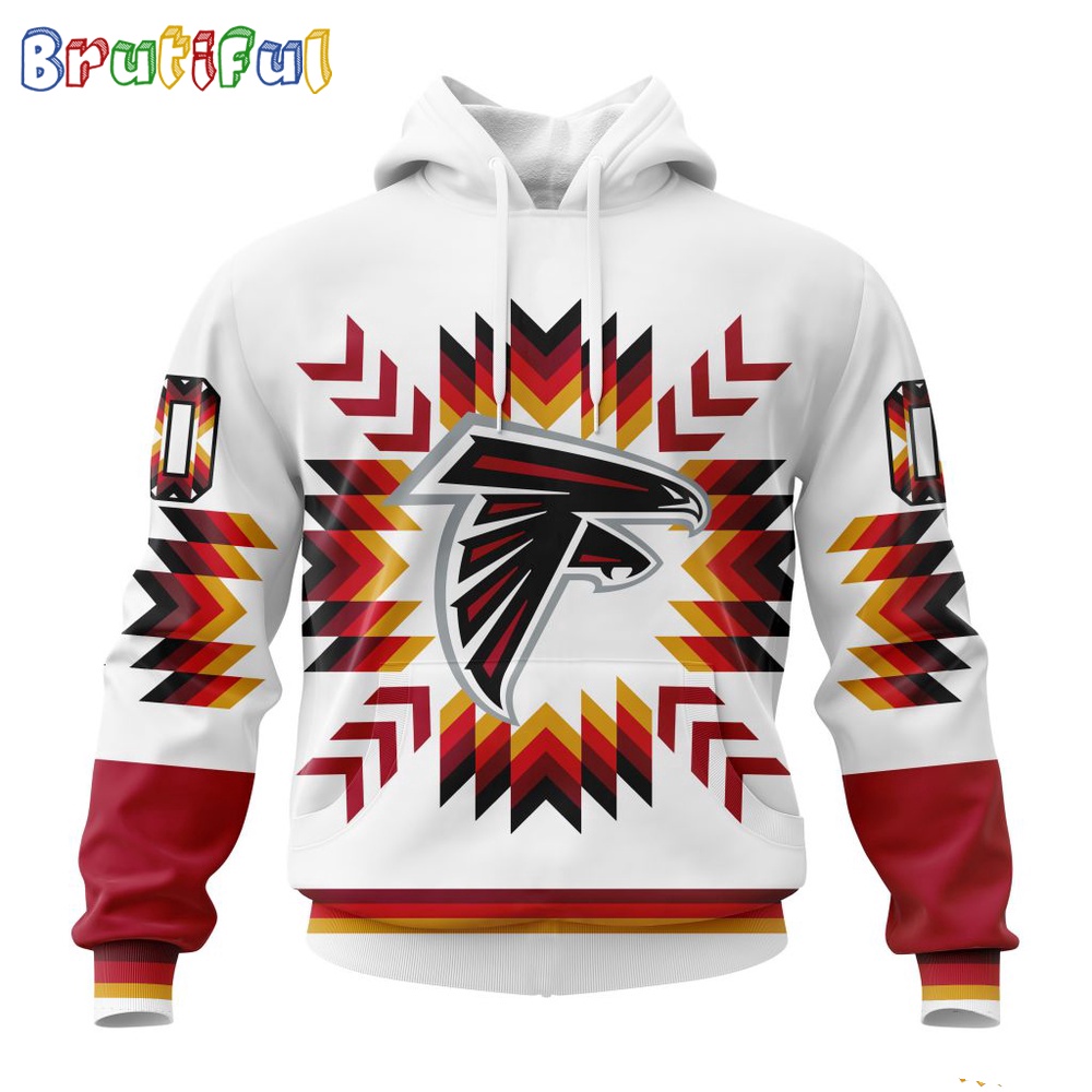NFL Atlanta Falcons Hoodie Special Design With Native Pattern 1