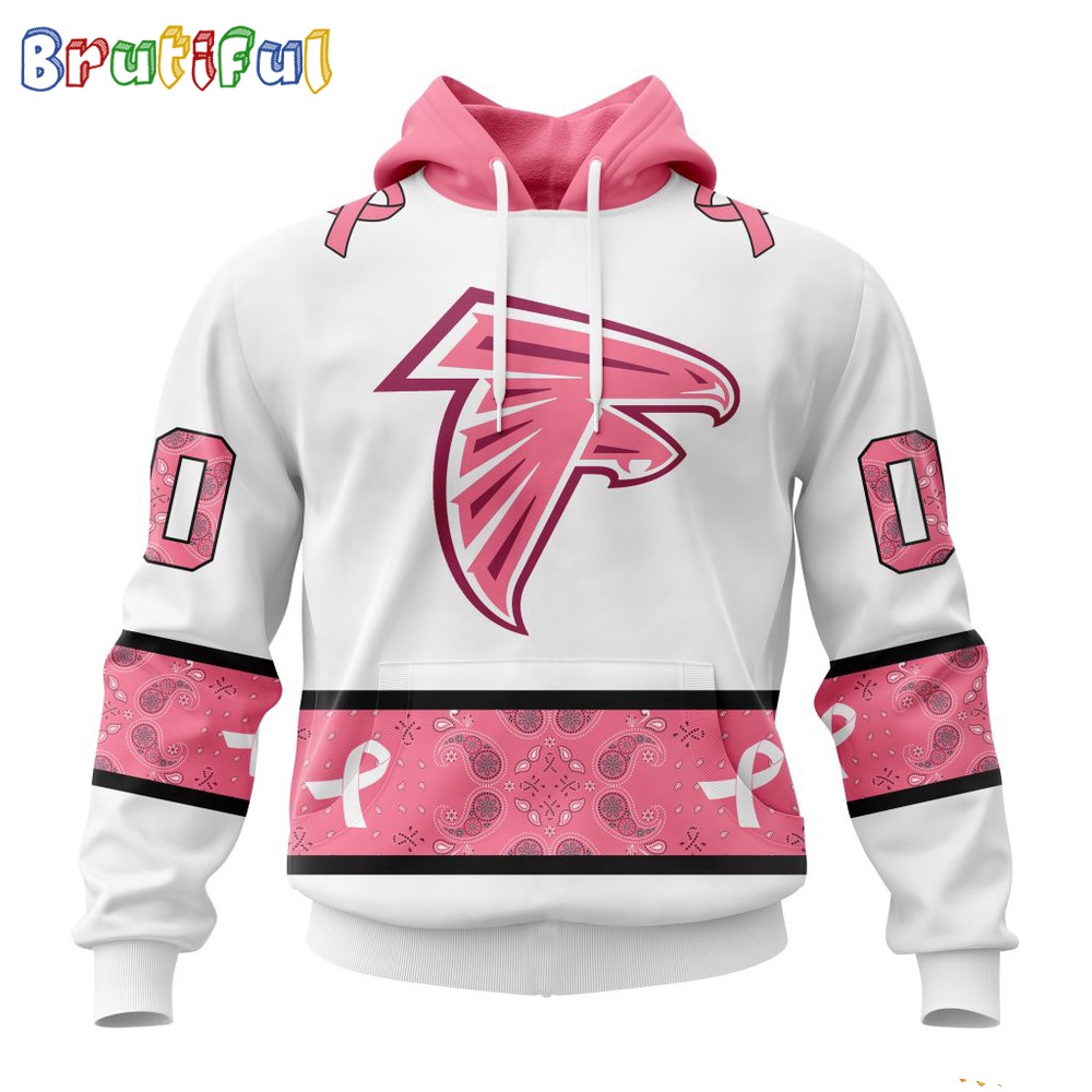 NFL Atlanta Falcons Hoodie Special Pink Design Fight Breast Cancer 1