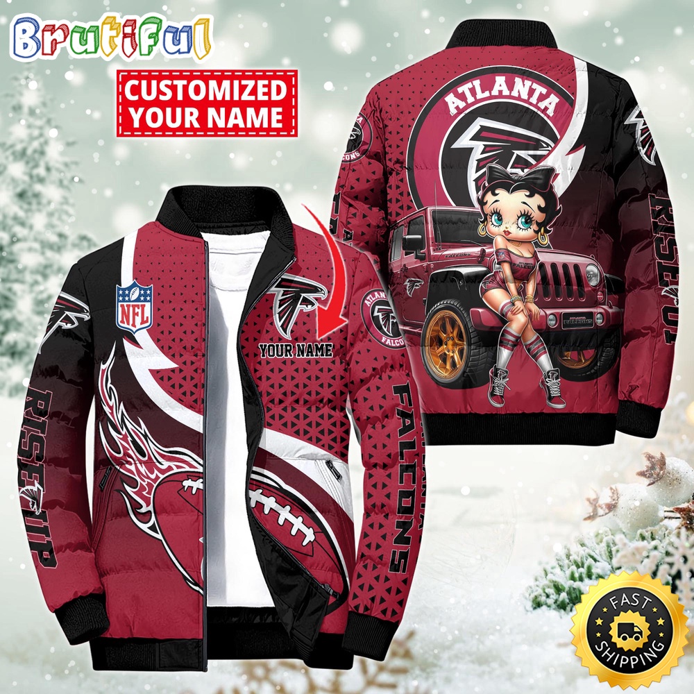 NFL Atlanta Falcons Puffer Jacket Betty Boop Custom Jacket 1