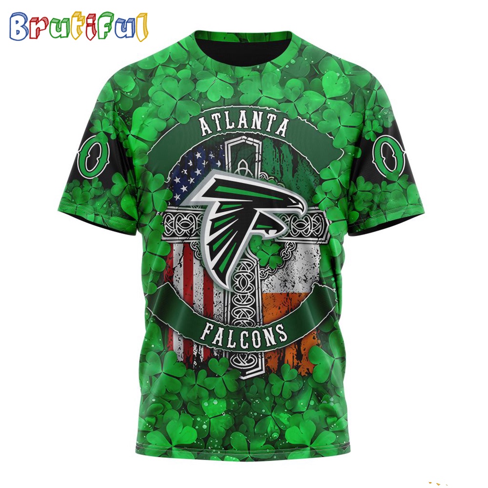 NFL Atlanta Falcons T Shirt Special Design 3D T Shirt St Patrick Day 1