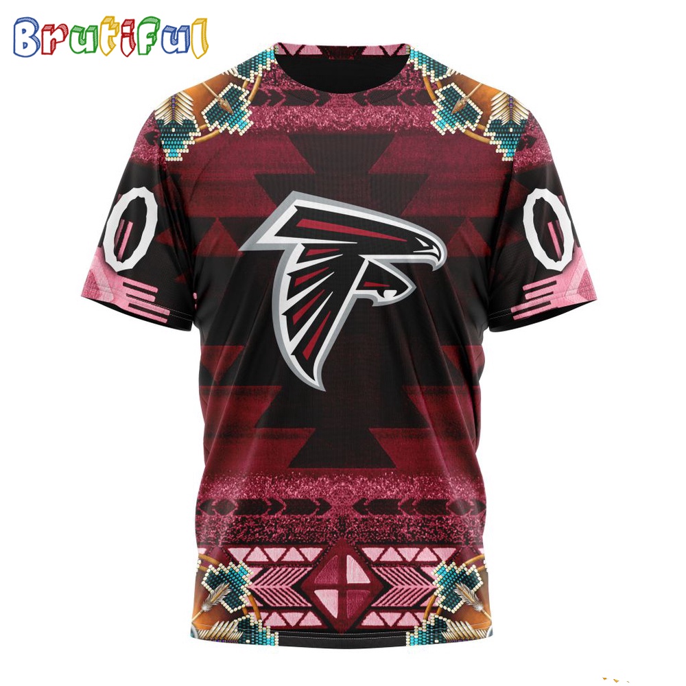 NFL Atlanta Falcons T Shirt Special Native Costume Design T Shirt 1