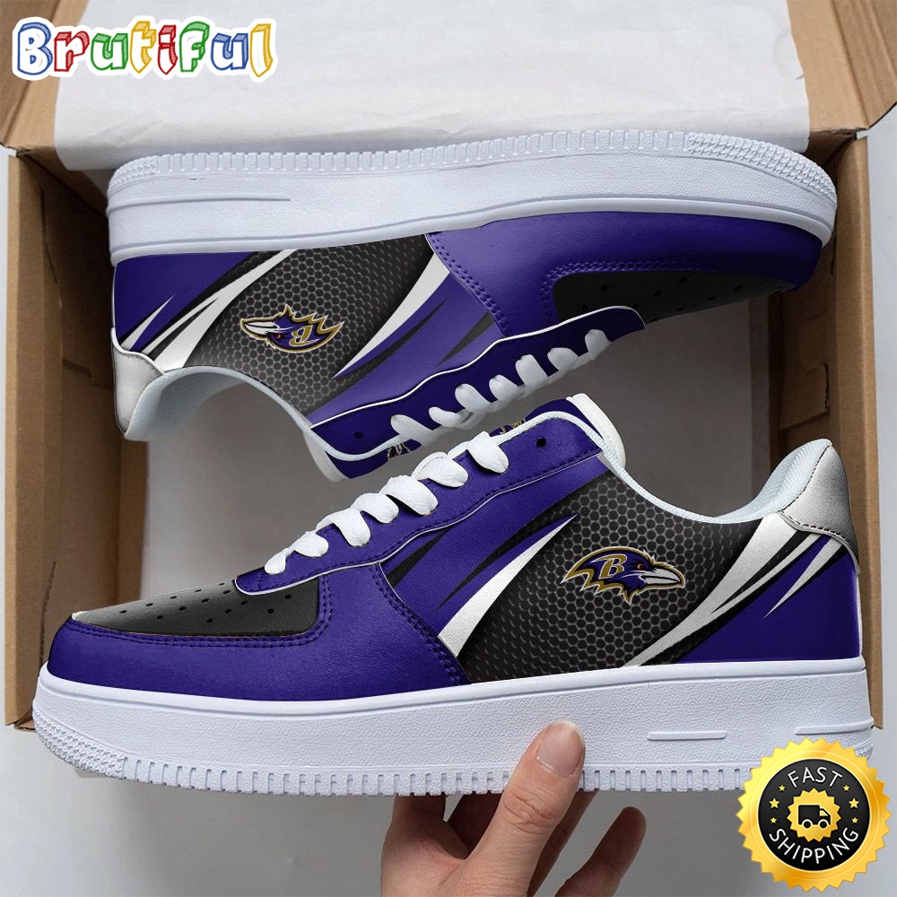 NFL Baltimore Ravens Air Force 1 Shoes Sleek AF1 Fashion 1